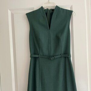 Ann Taylor Fitted Green Dress